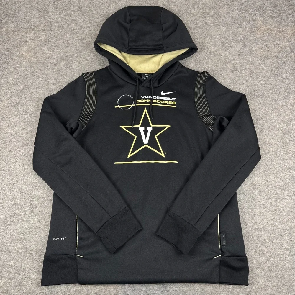 Nike Dri Fit Vanderbilt Commodores Football Hoodie Sweatshirt Womens Medium M